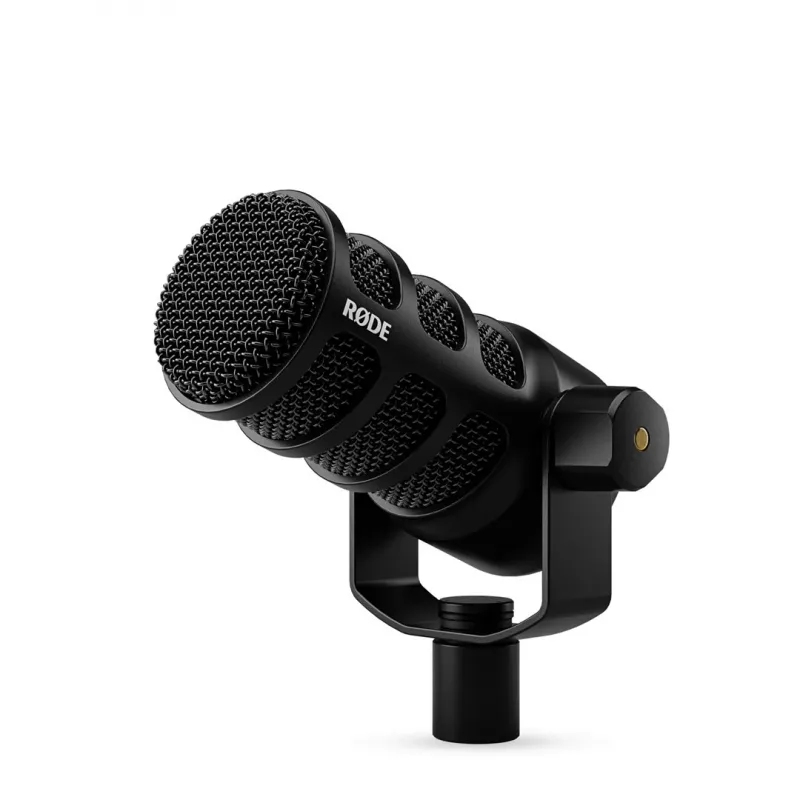 Studio microphone RØDE PodMic USB — cardioid XLR/USB, 24-bit/48 kHz, USB-C, headphone out, rotary volume, black