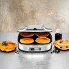 ROMMELSBACHER PC 1800, 4 Crepe(s), Silver, Plastic, 13,5 cm, Buttons, 1800 W