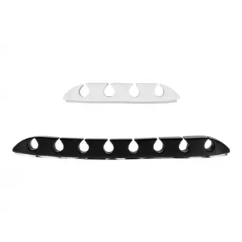 Cable holder DeLOCK trapezoid self-adhesive combo set 10 pieces black white