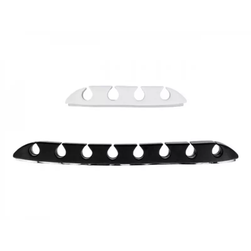 Cable holder DeLOCK trapezoid self-adhesive combo set 10 pieces black white