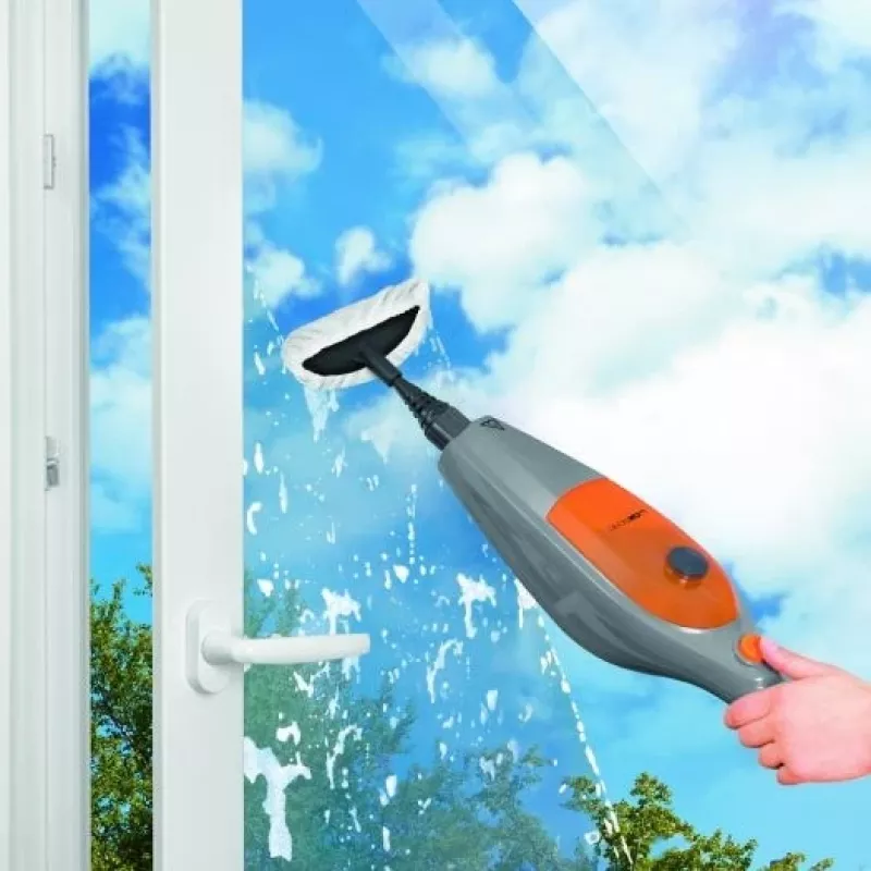 Portable steam cleaner CLATRONIC DR 3539 — 1500 W, 300 ml tank, 5.0 m cord, 30 min runtime