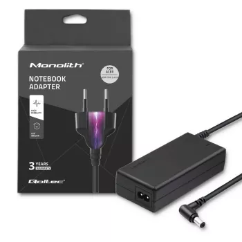 Notebook Qoltec power supply Pour Acer 65w 3.42a 19v 5.5x2.5 50016.65w