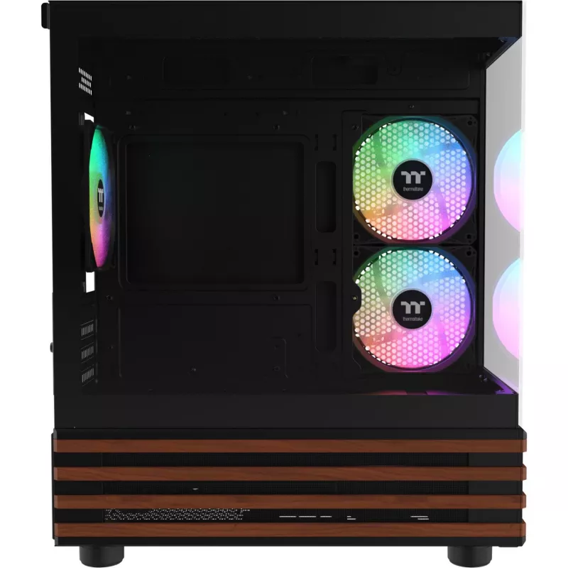 PC Micro Tower Thermaltake View 170 WS ARGB — Micro chassis, Black, supports PS2 PSU, 2x 120 mm side + 1x 120 mm rear fans, 2.5/3.5 inch HDD
