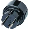 Travel Adapter USA, Japan/Grounded Plug, Socket Adapter black