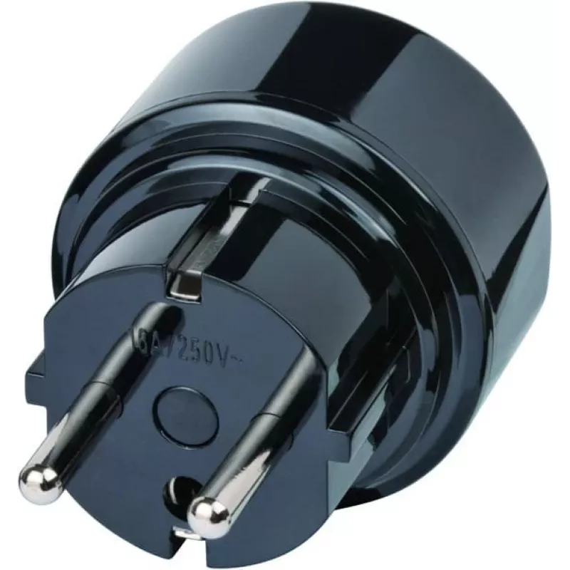 Travel Adapter USA, Japan/Grounded Plug, Socket Adapter black