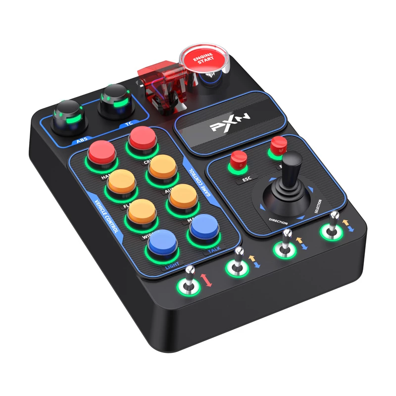 Control box button panel PXN PXN-CB1 for simracing — external switch panel with multiple buttons