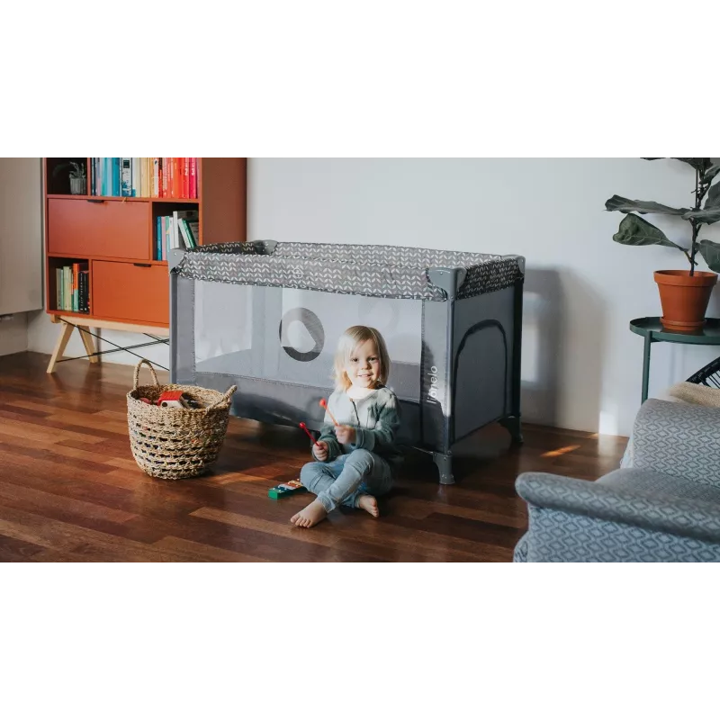 Lionelo Stefi Concrete Multicolor - cot 2 in 1