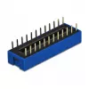 DIP switch for PCB DELOCK 66388, blue plastic, 10 pcs, 31.9×9.9×5.5 mm