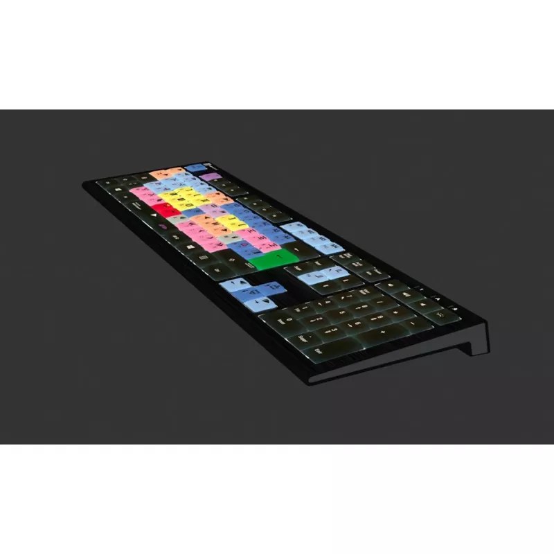 Logickeyboard LKB-MCOM4-A2PC-FR Keyboard USB AZERTY French Black (LKB-MCOM4-A2PC-FR)