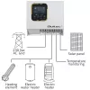 Inverter QOLTEC ECO Solar Boost 4kW MPPT LCD, 4 kW output, MPPT charge control, LCD display