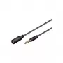 Wentronic Goobay 3,5mm-jack-Extension Cable, Black, 2 m - jack 3,5 mm-Plug (4-Pin, Stereo) > jack 3,5 mm-Socket (4-Pin, Stereo) (62479)