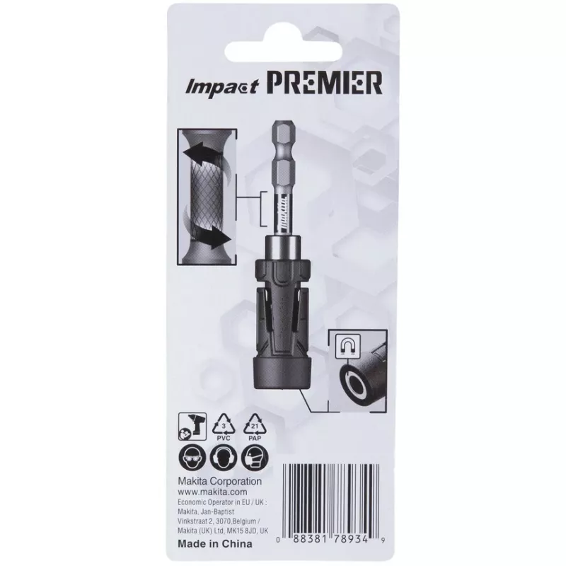 makita E-20270, Torsion Ultra Mag Impact Premier 1/4 inch bit holder (E-20270)