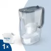 Water filter jug BRITA Style Essential 2.4 L Graphite — pitcher with MAXTRA cartridge, Smart Light, 1.4 L filtered capacity