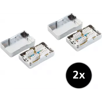 Network Extension ShiverPeaks 75001-SET2 Cat. 6 2-pack — Ethernet cable set, Cat6 performance