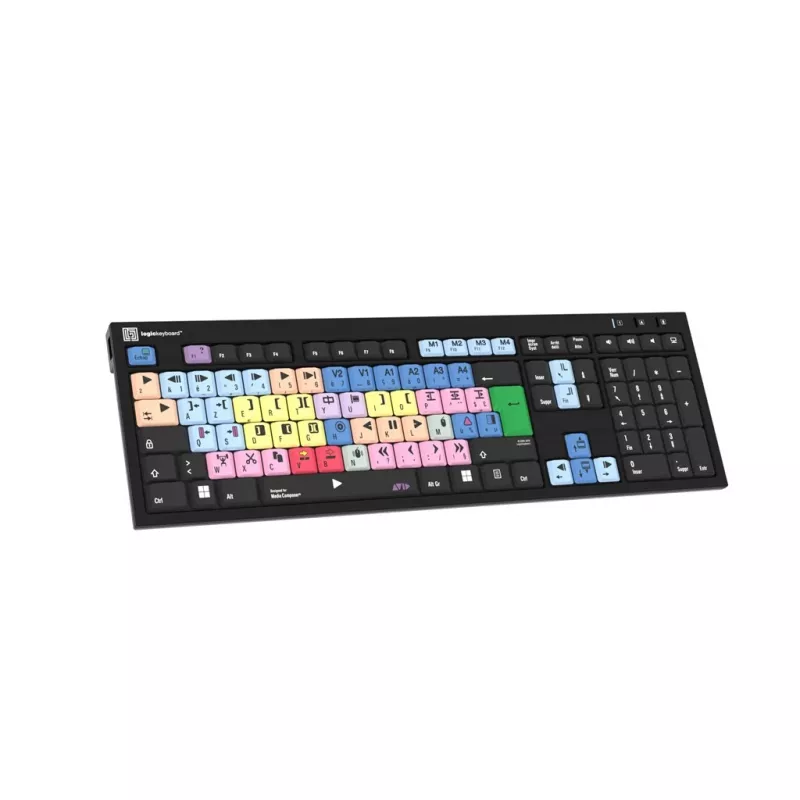Logickeyboard Avid Media Composer+ LogicLight fr. PC/Black