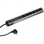 Power distribution unit Bachmann 300.012, PDU Basic, 6 AC outlets, 2U, 2 m cable, Black/Grey