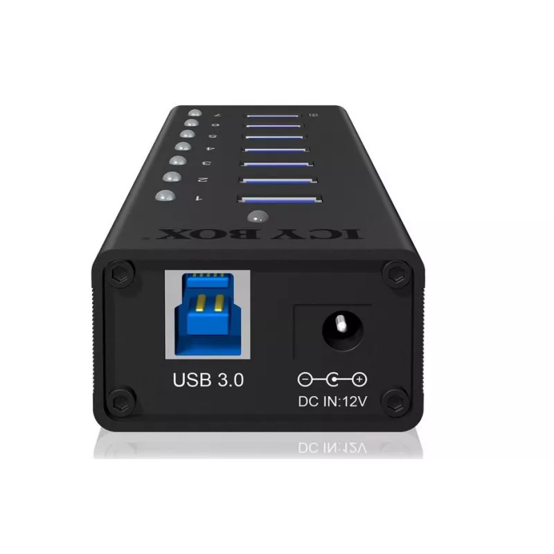 ICY BOX IB-AC618 USB 3.2 Gen 1 (3.1 Gen 1) Type-B 5000 Mbit/s Black