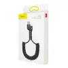 Baseus Spring-loaded cable Lightning 1m 2A (black)