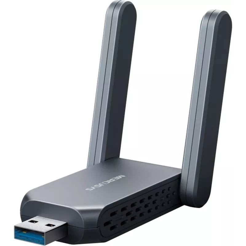 Wireless USB Adapter MERCUSYS MA37BEH — High Gain Wi-Fi 7 (BE6500) USB-C/USB-A compatibility
