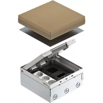 OBO Bettermann UDHOME4 2V V Socket Outlet Type C (Euro-Plug) Stainless Steel (7427200)