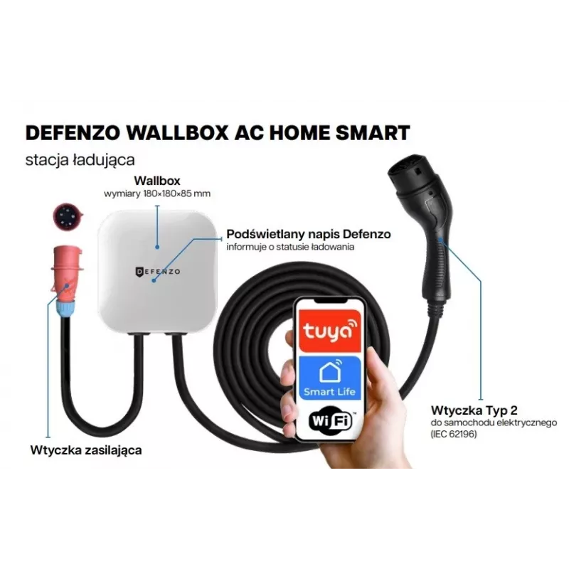 Defenzo Wallbox Home AC11 Smart Electric Car Charger