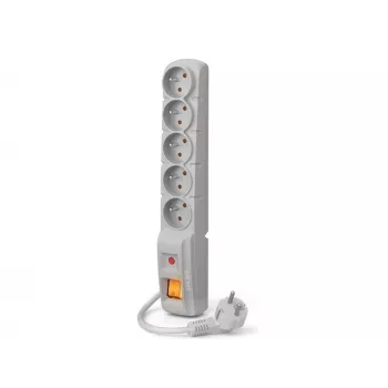 ACAR F5 Surge Protector Power Strip 5 Outlets 3m Grey