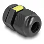 Cable gland M12 DELOCK with ventilation IP68, plastic, black, 2 pieces
