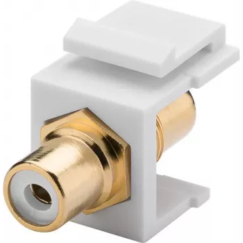 Goobay 79676 - Flat - White - RCA - RCA - Female - Female (79676)