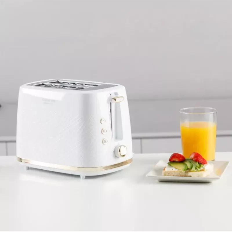 Toaster Taurus TO800P 2-slice 800 W White with Button and Rotary Controls