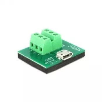 Cable Gender Changer DeLOCK 65517 Micro USB 6p Black Green