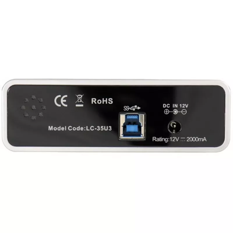 LC Power LC-35U3 - Speichergehäuse - 8,9 cm (3.5) - SATA 6Gb/s - 600MBps - USB3.0 - Schwarz (LC-35U3)