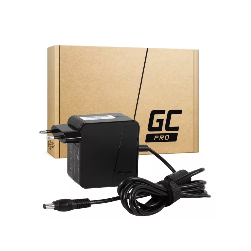 Power adapter Green Cell AD25PV2 65W, 19V 3.42A AC-to-DC laptop charger, black