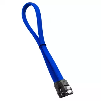 CableMod ModMesh - SATA-Cable - Serial ATA 150/300/600 - SATA (W) zu SATA (W) - 60cm - Blue (CM-CAB-SATA-N60KB-R)