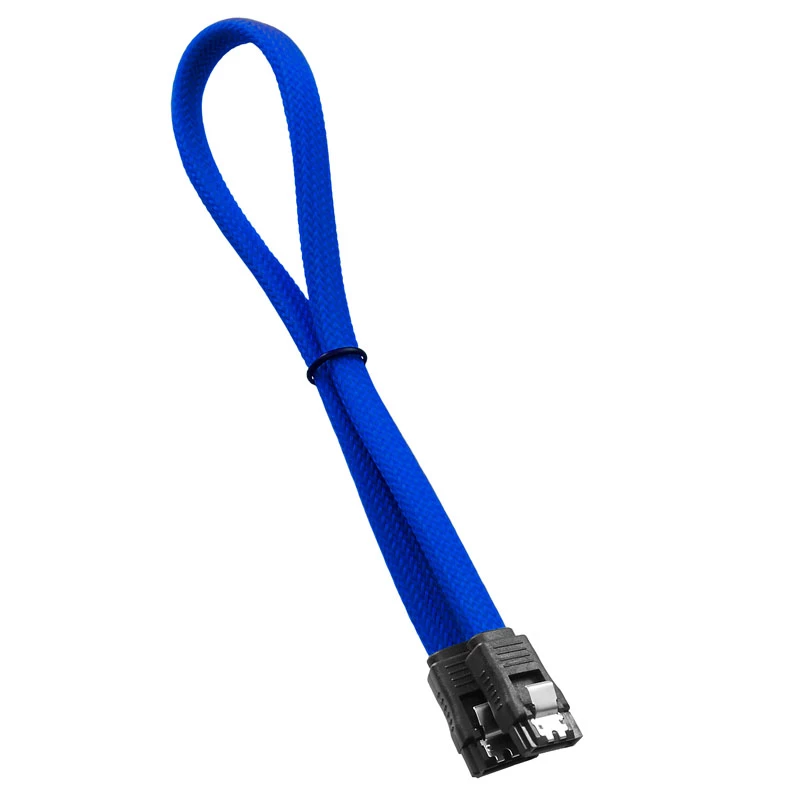 CableMod ModMesh - SATA-Cable - Serial ATA 150/300/600 - SATA (W) zu SATA (W) - 60cm - Blue (CM-CAB-SATA-N60KB-R)