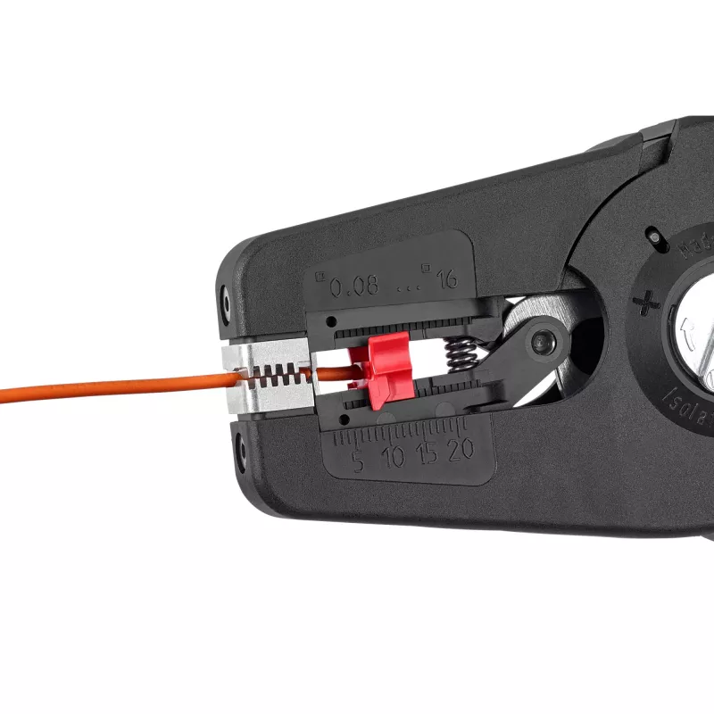 Automatic Wire Stripper PreciStrip16, wire stripping pliers black/Red, integrated wire cutter