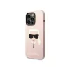 Karl Lagerfeld KLHMP14XSLKHLP iPhone 14 Pro Max 6.7 hardcase light pink / light pink Silicone Karl inchs Head Magsafe