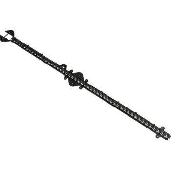 Montagesteg 1m Rasterabstand 10mm Kunsstoff black (19805220)
