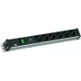 Power Strip Bachmann 800.3937 19Z 1.5HE with 6x CEE7/3 sockets