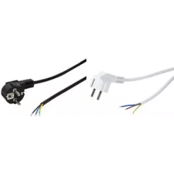 LogiLink - Power Cable - CEE 7/7 (M) to without plug - AC 250 V - 1.5 m - Black