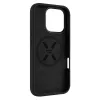 Fixed back cover for Apple iPhone 17 Pro, liquid silicon, black, MagFlow