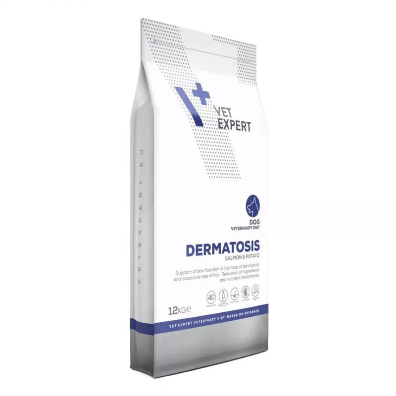 VET EXPERT Veterinary Diet Dermatosis Dog Salmon & Potato - dry dog food - 12 kg