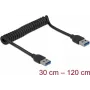 USB cable DeLOCK 85348 USB 3.2 Gen 1 1.2 m USB A Black