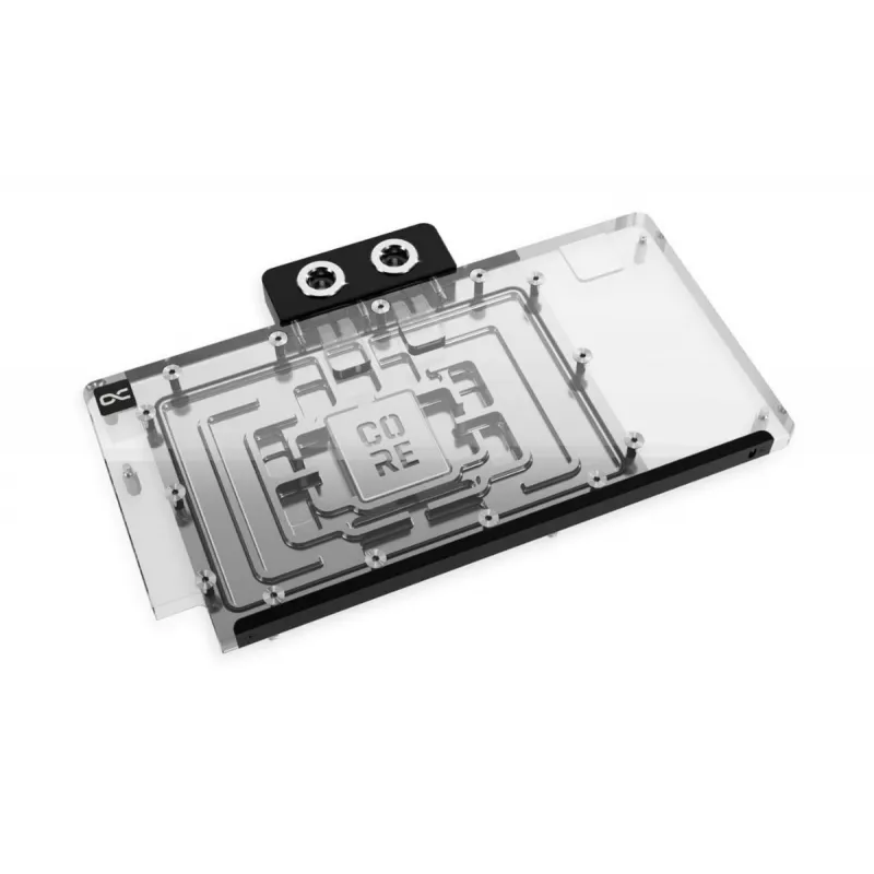 Backplate Alphacool 10270 Acrylic Aluminium Chrome Copper Nylon Black Transparent