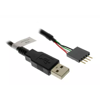 USB Cable Akasa 0.4m USB A Black
