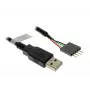 USB Cable Akasa 0.4m USB A Black