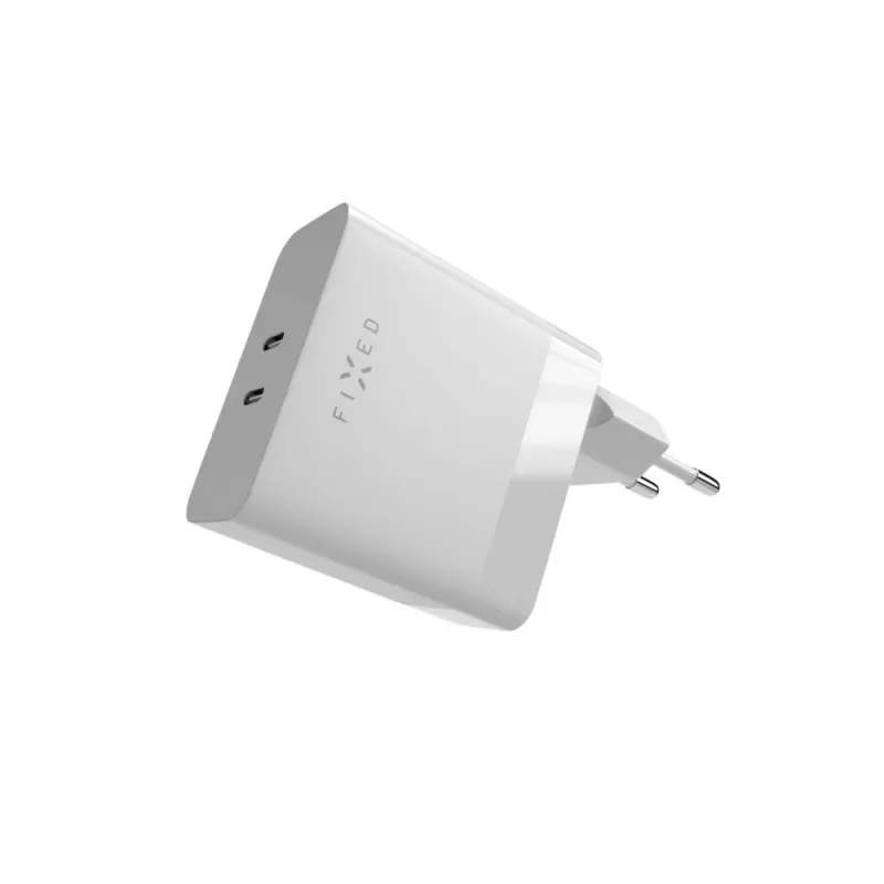 Charger FIXED FIXC65-2C-WH Indoor AC Fast Charging 2x USB Type-C
