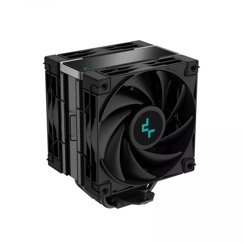 Air cooler DeepCool AK400 ZERO DARK PLUS — 120 mm FDB fan, 4 heat pipes 6 mm, for LGA 1700/AM4/AM5, height 155 mm, black