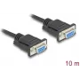 DeLOCK 86827 Serial Cable Black 10 m DB-9
