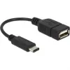 USB Cable DeLOCK 65579 USB 2.0 0.15 m USB C USB A Black