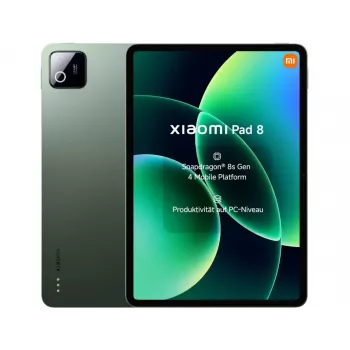 Tablet Xiaomi Pad 8 — 11.2 inch 3.2K, Snapdragon 8s Gen 4, 8GB RAM, 256GB, Wi‑Fi 7, 9200 mAh, Green